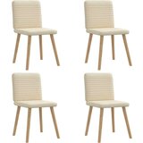  Jedilni stoli 4 kosi krem blago, (21822423) | Shoptok.si