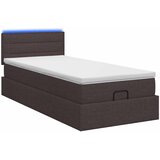  Krevet od pjene s madracem i LED-om Tamno smeđa 100 x 200 cm | shoptok.hr