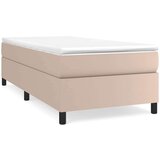  Kreveta s oprugama boja cappuccina 100x200cm umjetna koža | shoptok.hr