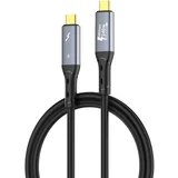 Data kabl TC11c/ USB 4.0/ PD3.1/ 240W/ 40Gbps/ 8K 60Hz PD na Type C crni 1m