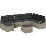  8-delni vrtnarski set s blazinami siva poli ratan | Shoptok.si