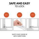 Hauck zaštitna ograda Clear Step 2 (75 - 80 cm) Bijela | shoptok.hr