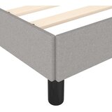 vidaXL Posteljni okvir svetlo siv 120x190 cm tkanina | Shoptok.si