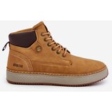 Big Star Lace-up men's ankle boots Big Star Hi-Poly System Camel | shoptok.hr