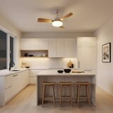 Brilagi LED stropni ventilator sa prigušivačem LED/34W/230V 106 cm bela/smeđa + daljinski upravljač | Eponuda.com