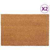 VidaXL Otirači 2 kom prirodni 40 x 60 cm čupavi od kokosovih vlakana VidaXL Otirači 2 kom prirodni 40 x 60 cm čupavi od kokosovih vlakana Slike