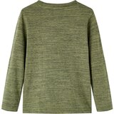  Dječja majica dugih rukava kaki prošarana 104 | shoptok.hr