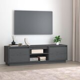 vidaXL TV omarica siva 140x35x40 cm trdna borovina Cene