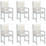 vidaXL Blazina za stol 6 kosov melanž krem 100x50x4 cm Cene