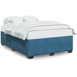 Maison Chic Posteljni okvir - Dvoposteljna postelja - Zakonska postelja modra 140x190 cm žamet-J14747, (21766126) | Shoptok.si