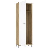 MID.YOU GARDEROBNA OMARA bela, barve hrasta | Shoptok.si