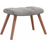  Stolica za ljuljanje s osloncem za noge svjetlosiva baršunasta | shoptok.hr