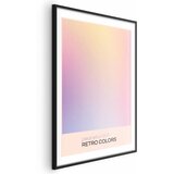  Plakat - Peaceful Drift - Delicate Pastel Shades Creating a Harmonious Whole 40x60 Crni okvir s margom | shoptok.hr