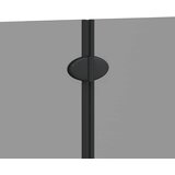  Obloga za tuš Črna 130 x 138 cm ESG steklo in aluminij | Shoptok.si
