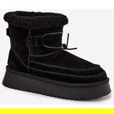 Big Star Suede Snow Boots for Women with Decorative Stitching Big Star | shoptok.hr
