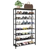 MID.YOU Regal Za Čevlje Taliro 7, Črna, Barva Hrasta | Shoptok.si