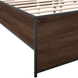  Okvir za krevet boja hrasta 180x200cm konstruirano drvo i metal | shoptok.hr