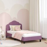  Otroški posteljni okvir z vznožjem Vijolična 80 x 160 cm Žamet, (5000104744) | Shoptok.si