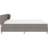 vidaXL Boxspring - Krevet s oprugama i madracem krem 90x200 cm Sivo-smeđa | shoptok.hr