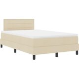  s opruga kutije s uzglavljem Krema 120 x 190 cm tkanina | shoptok.hr