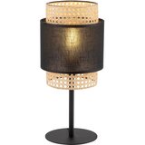  Stona lampa BOHO 1xE27/15W/230V crna/ratan | Eponuda.com
