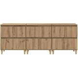  Komode 3 pcs Umjetnički hrast 60 x 35 x 70 cm Konstruirano drvo | shoptok.hr