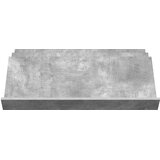  Polica za časopise s policom Betonska siva 90 x 53 x 28,5 cm | Eponuda.com