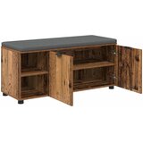  Klupa za hodnik s jastukom Staro drvo 100 x 38 x 46 cm | shoptok.hr