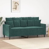  The Living Store Dvosed temno zelen 140 cm žamet - Dvosed, (21448063) Cene
