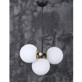 Squid Lighting Bijela/crna viseća svjetiljka sa staklenim sjenilom ø 15 cm Cascade –