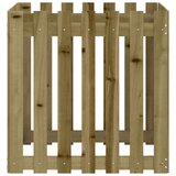 vidaXL Vrtna sadilica s izgledom ograde 70 x 70 x 70 cm od borovine | shoptok.hr