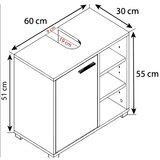 MID.YOU omarica za pod umivalnik zalo l, bela | Shoptok.si