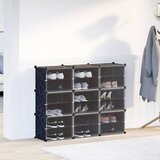  Organizator za kocke za pohranu s 9 kocki i vratima crni PP | shoptok.hr