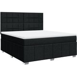  Krevet s oprugama i madracem crni 180x200 cm od tkanine | shoptok.hr