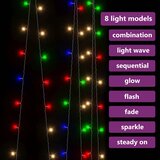  LED vilinska zavjesa 3 x 3 m 300 LED šarene 8 funkcija | shoptok.hr