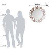 Kayoom STENSKO OGLEDALO, 80/80/3 cm kovina, steklo | Shoptok.si