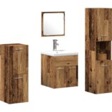  4-dijelni set namještaja za kupaonicu od starog drva | shoptok.hr