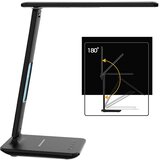 Verk 12256 LED miza lampa 5 W, Qi brezžično polnjenje, USB, ura, alarm in temperatura u