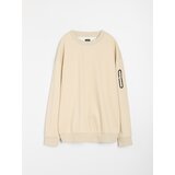 Sinsay Crewneck majica s džepom na rukavu Slike