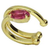  Ženske victoria cruz ear cuff rose gold mindjuŠe sa swarovski roze kristalom ( a3965-04dt ) Cene