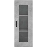vidaXL Visoka omara betonsko siva 34,5x34x180 cm inženirski les | Shoptok.si
