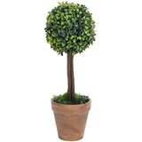  Umjetni šimširi s posudama 2 kom u obliku kugle zeleni 56 cm | shoptok.hr