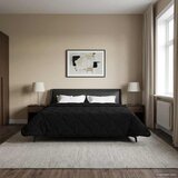  Ljetni pokrivač Crna 240 x 260 cm Mikrofibra i teddy flis | shoptok.hr
