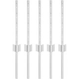  Stup za ogradu 5 pcs Srebrno 40 cm Čelik | shoptok.hr