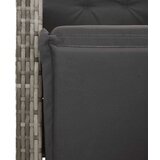  5-dijelni vrtni bistro set od poliratana s jastucima sivi | shoptok.hr