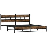  Metalni okvir kreveta bez madraca boja hrasta 183x213 cm | shoptok.hr