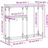  Konzolni stol boja hrasta 90 x 22,5 x 75 cm konstruirano drvo | shoptok.hr