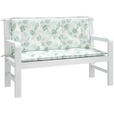  Jastuci za vrtnu klupu 2 kom s uzorkom lišća 120x50x7cm tkanina | shoptok.hr