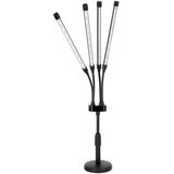  LED prigušiva stona lampa za uzgoj biljaka VITARO 4xLED/10W/230V crna | Eponuda.com