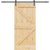  Drsna vrata NARVIK Naravna in črna 100 x 210 cm (213,5 cm) | Shoptok.si
